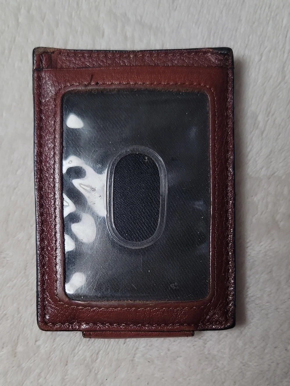 Fossil Leather Money Clip
